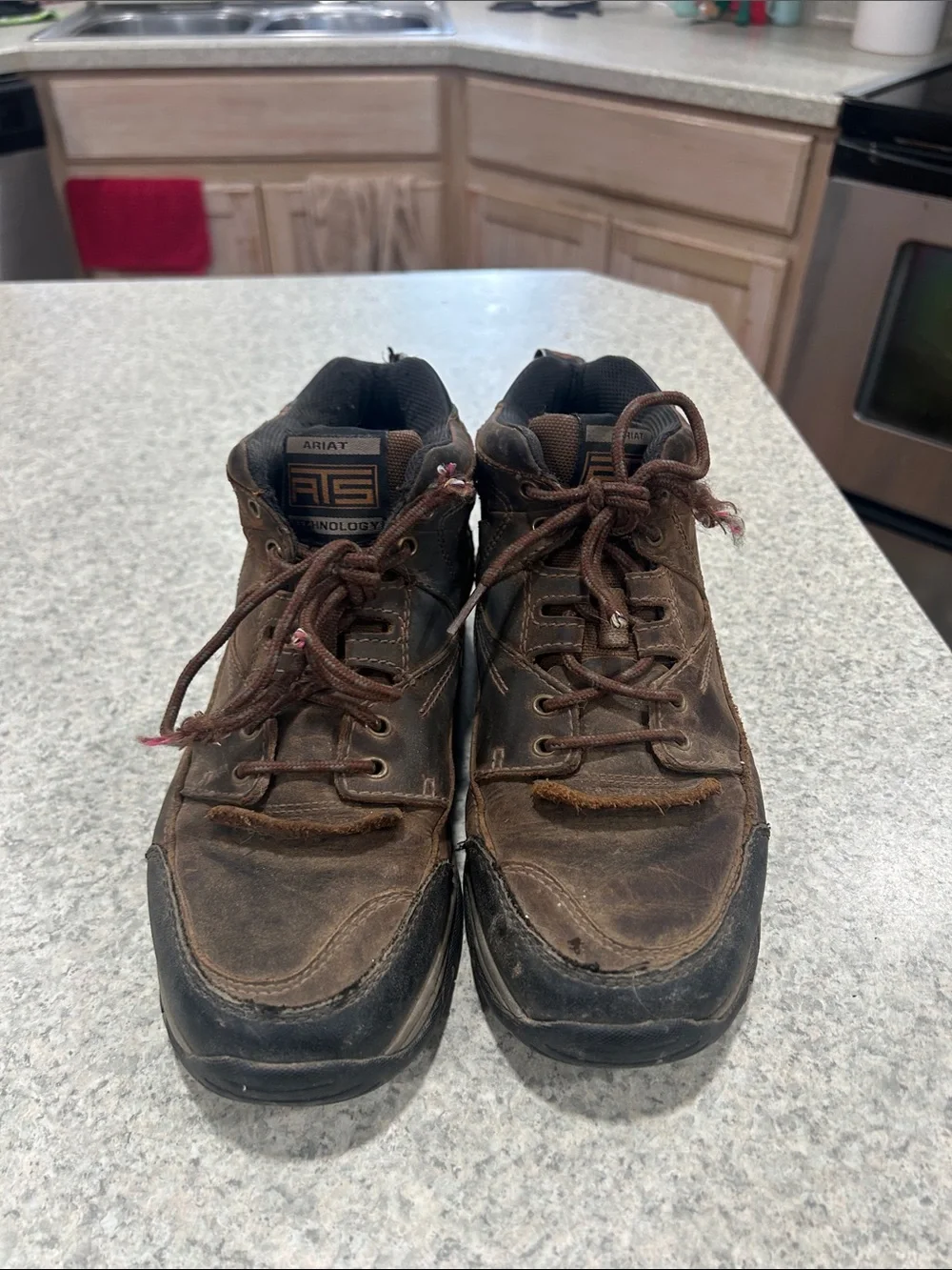 Ariat Men's Brown Lace-Up Work Boots